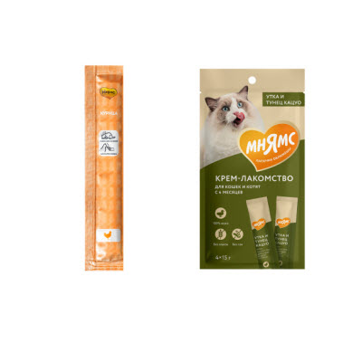 Крем-лакомство Мнямс для кошек