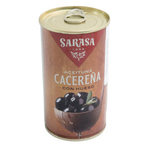 Оливки черные Aceituna Cacarena с косточкой 320 г ж/б Оливки черные Aceituna Cacarena с косточкой 320 г ж/б