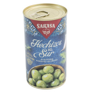 Оливки зеленые с косточкой Эчисос дель сюр (битые) 350 г ж/б