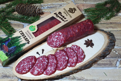 Колбаса Салями Глухарь с/к высший сорт 240г п/у