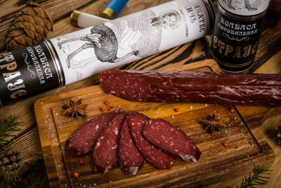 Колбаса Страус с/в 230г тубус