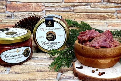 Мясо Медведя томленое с лесными грибами