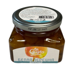 Варенье «Белая черешня», 430 г, te Gusto