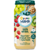 Пюре Фрутоняня Фруктово-ягодный микс 250г яблоко,земляника,виноград,киви ст. ДП