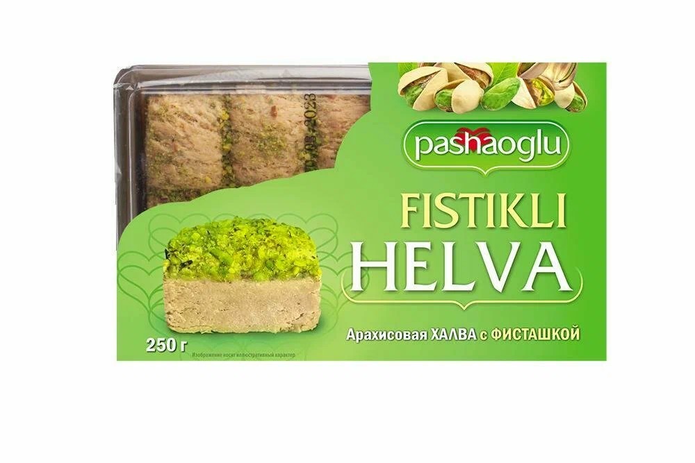 Халва Pashaoglu арахис. с фисташкой 250г 