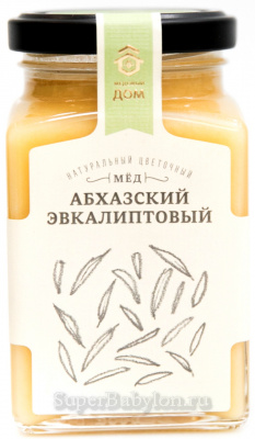 Мед Абхазский эвкалиптовый Медовый дом 320г 
