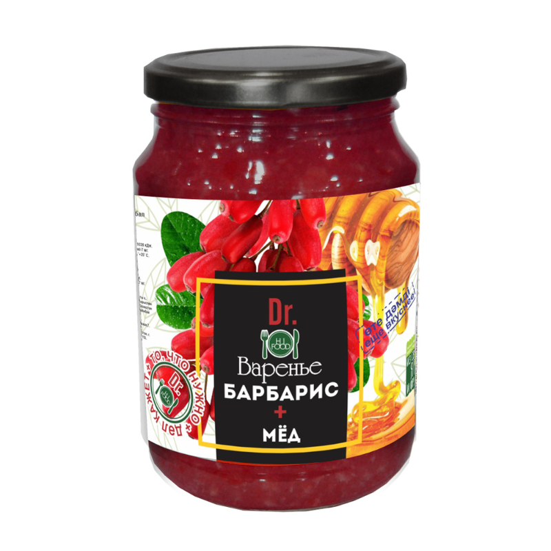 Варенье Барбариси Мед 900г HIFood