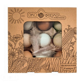 Яйцо кур.Фермерское со смешанным цв. скорлупы 9шт