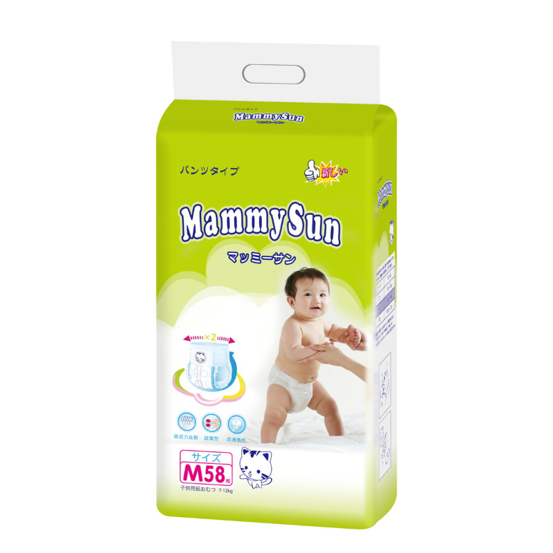 Подгузники-трусики д/детей размер М 7-12 кг, 58 шт MammySun Т СУПЕР ЦЕНА! 