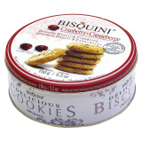 Печенье BISQUINI с мюсли и клюквой 150г ж/б