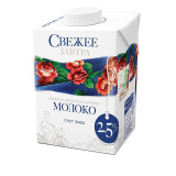 Молоко Свежее завтра  Edge 2,5% 0,5л  у/п Молоко Свежее завтра  Edge 2,5% 0,5л  у/п