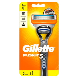 Бритва Gillette Fusion с 2мя сменными кассетами  Бритва Gillette Fusion с 2мя сменными кассетами