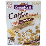 Хлопья кукурузные хрустящие с итальянским кофе и Омега3 375г  Cerealvit