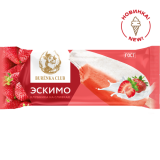 Мороженое Burenka Club 2х сл, пломбир/клубника 70г 