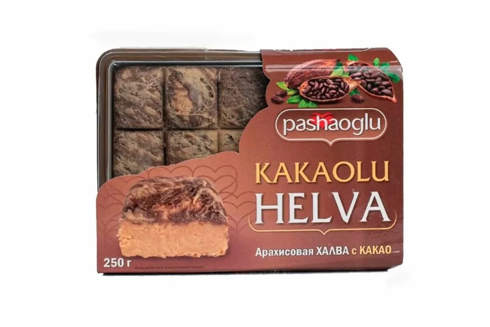 Халва Pashaoglu арахисовая с какао 250г 