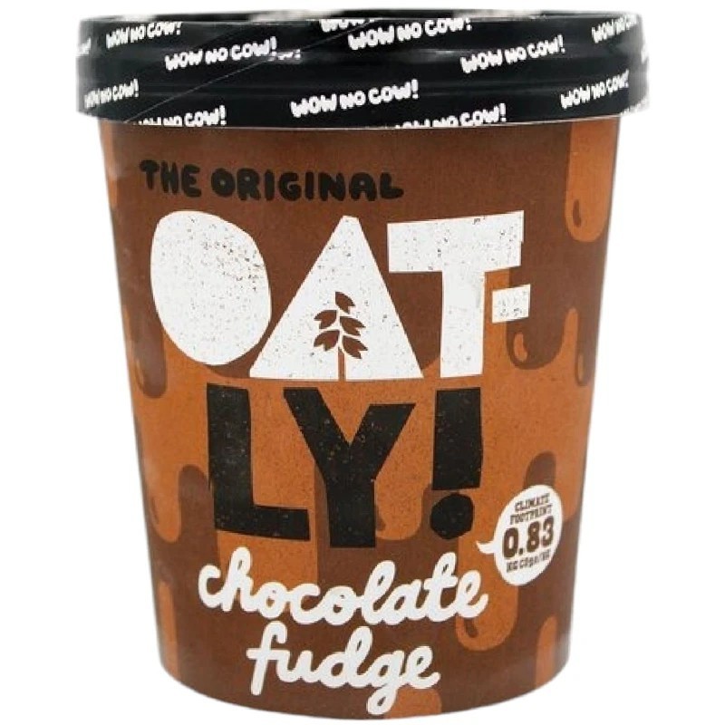 Мороженое Oatly шоколадная помадка овсяное безлак.340г ведро Н2