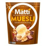 Мюсли MATTI банан и шоколад 250г 