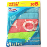 Салфетка д/уборки Николс микрофибра 32*32 см 6 шт