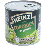 Горошек Хайнц зеленый консервированный 400г жесть 