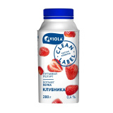 Йогурт пит. Viola CL Клубника 0,8% 260г 