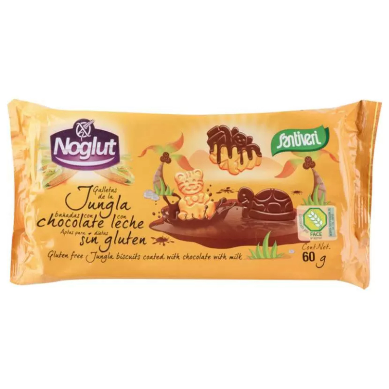 Печенье Джунгли цельнозер.овсяное с какао без глютена 100г Santiveri