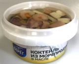 Коктейль из морепродуктов в масле 210г Балтийский берег  Коктейль из морепродуктов в масле 210г Балтийский берег