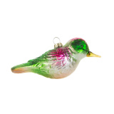 Украшение Колибри "Изумрудное горлышко" (стекло) 6х5,4х13,6см GLD444