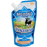 Молоко сгущ.цельное 270г Алексеевское ГОСТ сашет Молоко сгущ.цельное 270г Алексеевское ГОСТ сашет