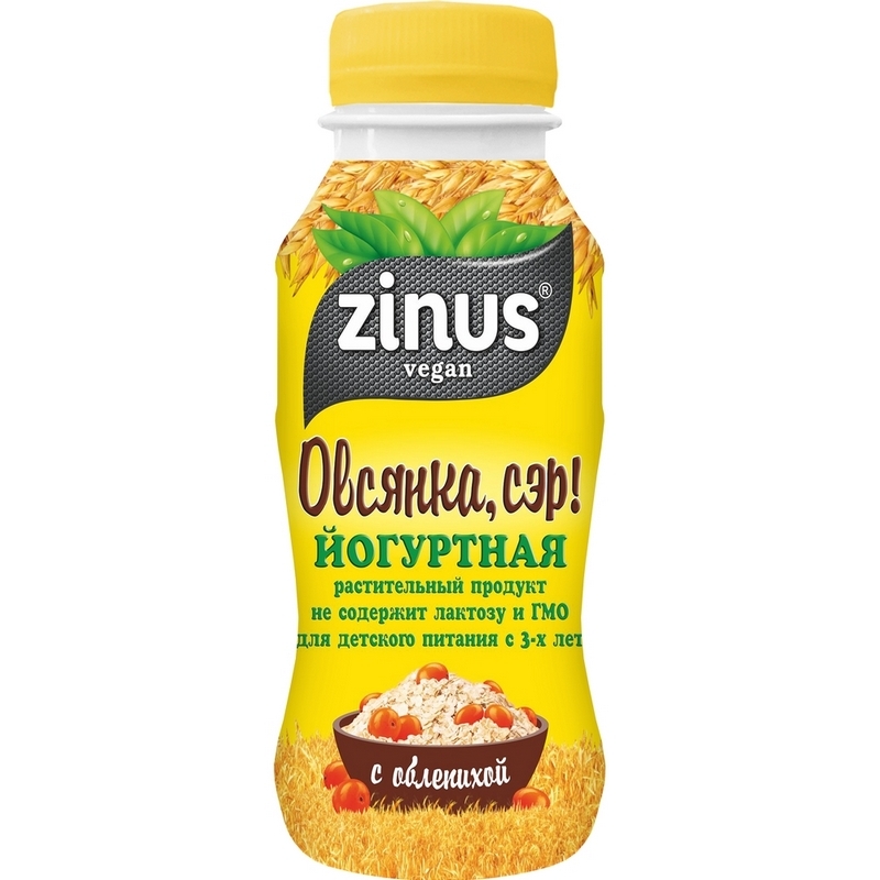 Напиток йогуртно-овсяный Овсянка Сэр облепиха 250г 