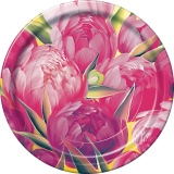 Тарелки Булгари Грин 23см 10шт Пионы 