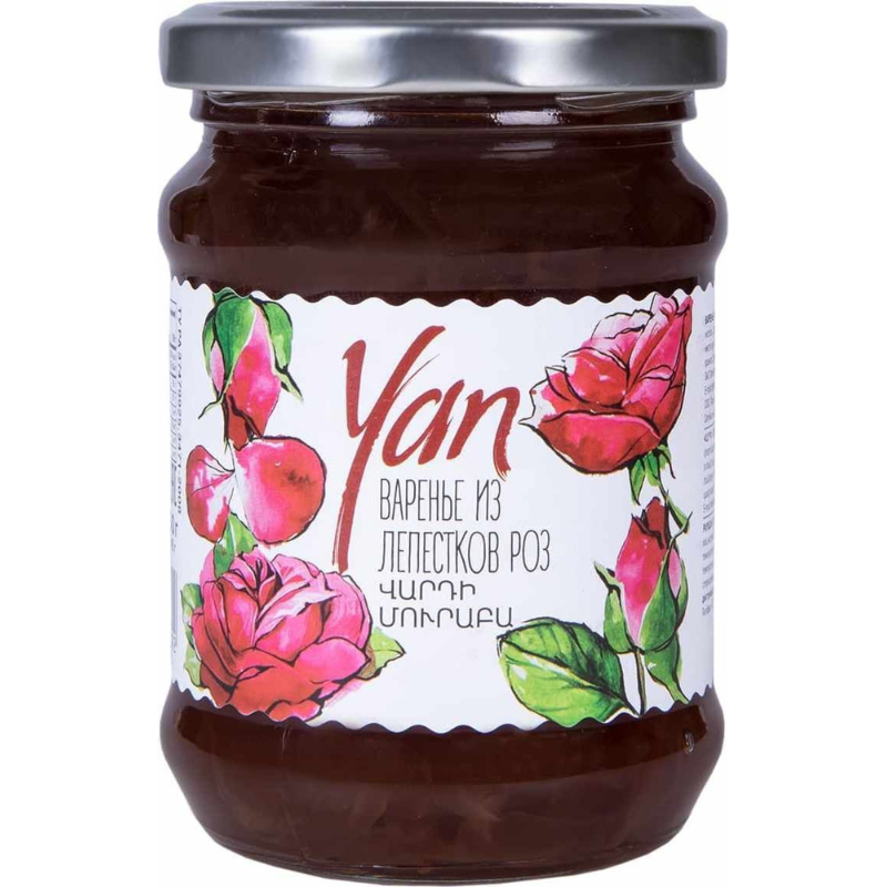 Варенье Yan из лепестков роз 300г