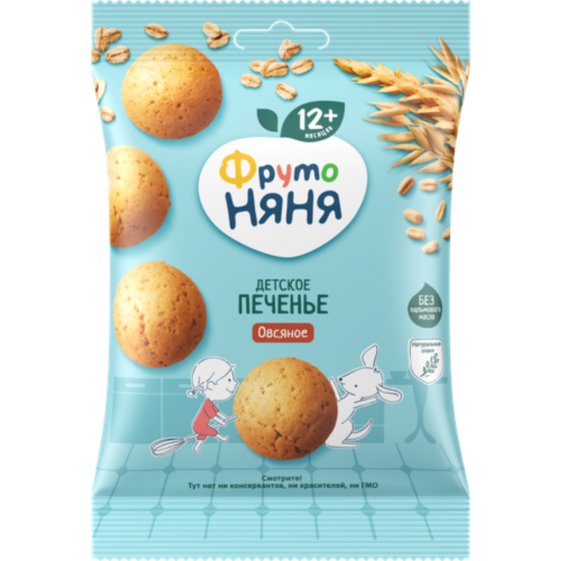Печенье ФН Овсяное с пищ.волокн.и вит. д/пит.детей раннего возр.50г