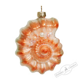 Украшение Ракушка Аммонит "Античная" (стекло) 7х5х9,5см GLT893