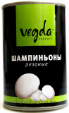 Шампиньоны резаные Vegda 400г 
