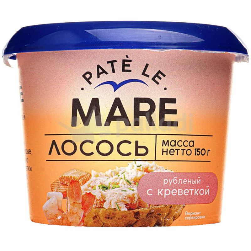 Лосось рубленый с креветками 150г Балтийский берег