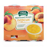 Десерт фруктовый Персик 4*100г Сила Традиции 