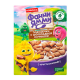 Готовый завтрак Фанни Ямми Подушечки мультизлаковые с шок.начинкой 220г