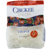 Творог 9% газ-пакет 400г  Свежее Завтра 