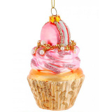 Украшение Капкейк Макарон (стекло) 5*5*9*см 213142