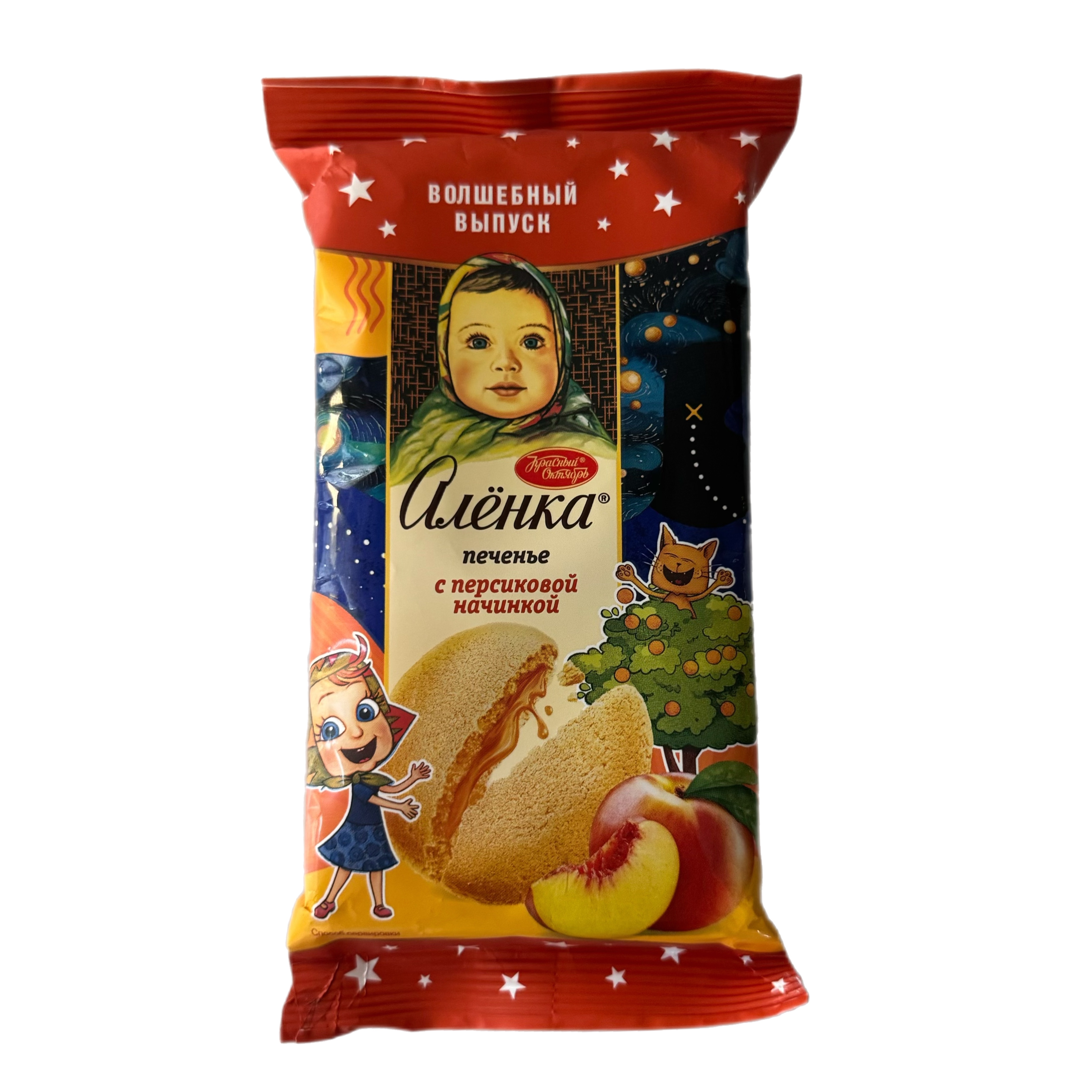 Печенье Аленка сдобное с начинкой Персик 115г