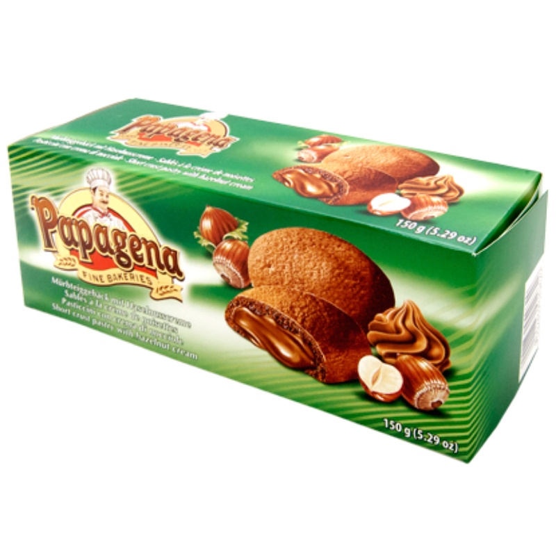 Печенье песочное Papagena орехово-кремовой нач. 150г