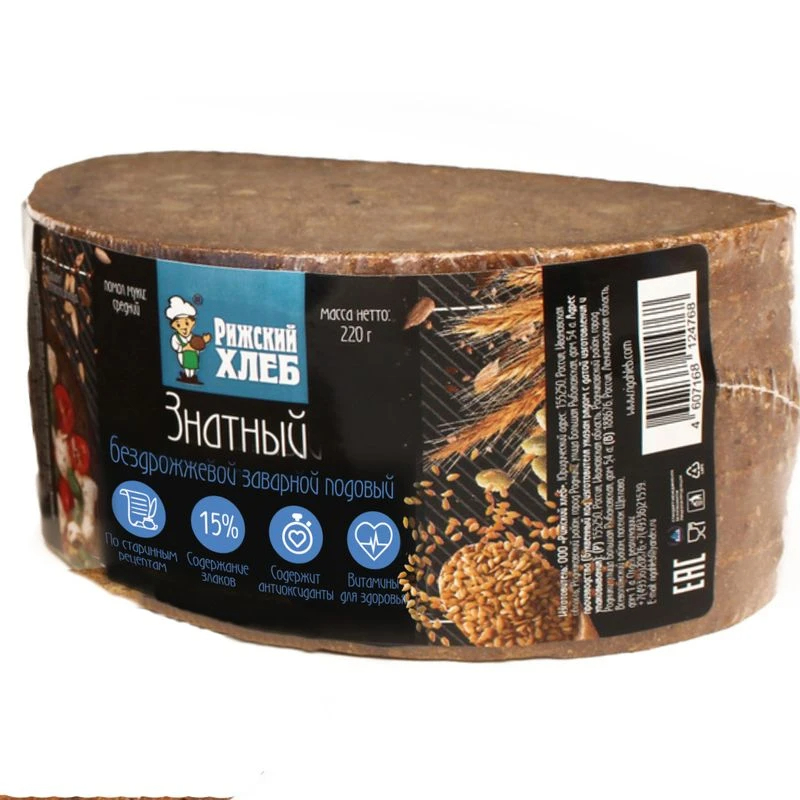 Хлеб Знатный заварной рж.-пш.220г