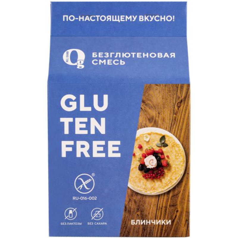 Смесь д/приготовления блинчиков без глютена 250 г Тор Продукт