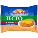 Тесто слоеное дрожжев. 400г Морозко  
