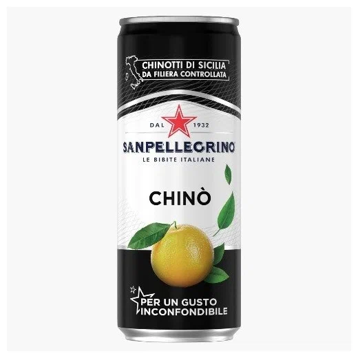 Напиток Sanpellegrino Chino с соком померенца б/а 0.33л ж/б 