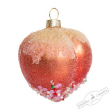 Украшение Нектарин Кримсон Голд (стекло) 5,5х5,5х6 см AXM102