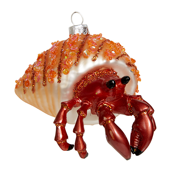 Украшение Краб-отшельник (стекло) 11х7х11см GLT920