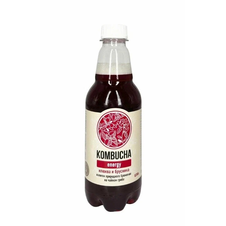 Напиток б/а Комбуча клюква,брусника и мята 555мл 