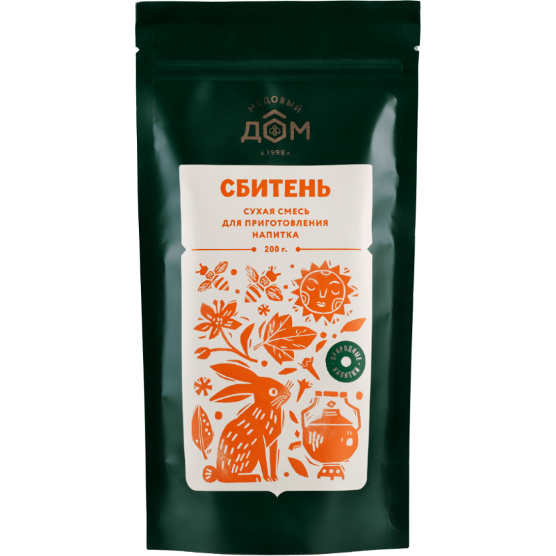 Сбитень напиток растворимый 200г полиэт/зип-лок МЕДОВЫЙ ДОМ
