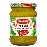 Релиш из огурцов с горчицей Пиканта 280 г 